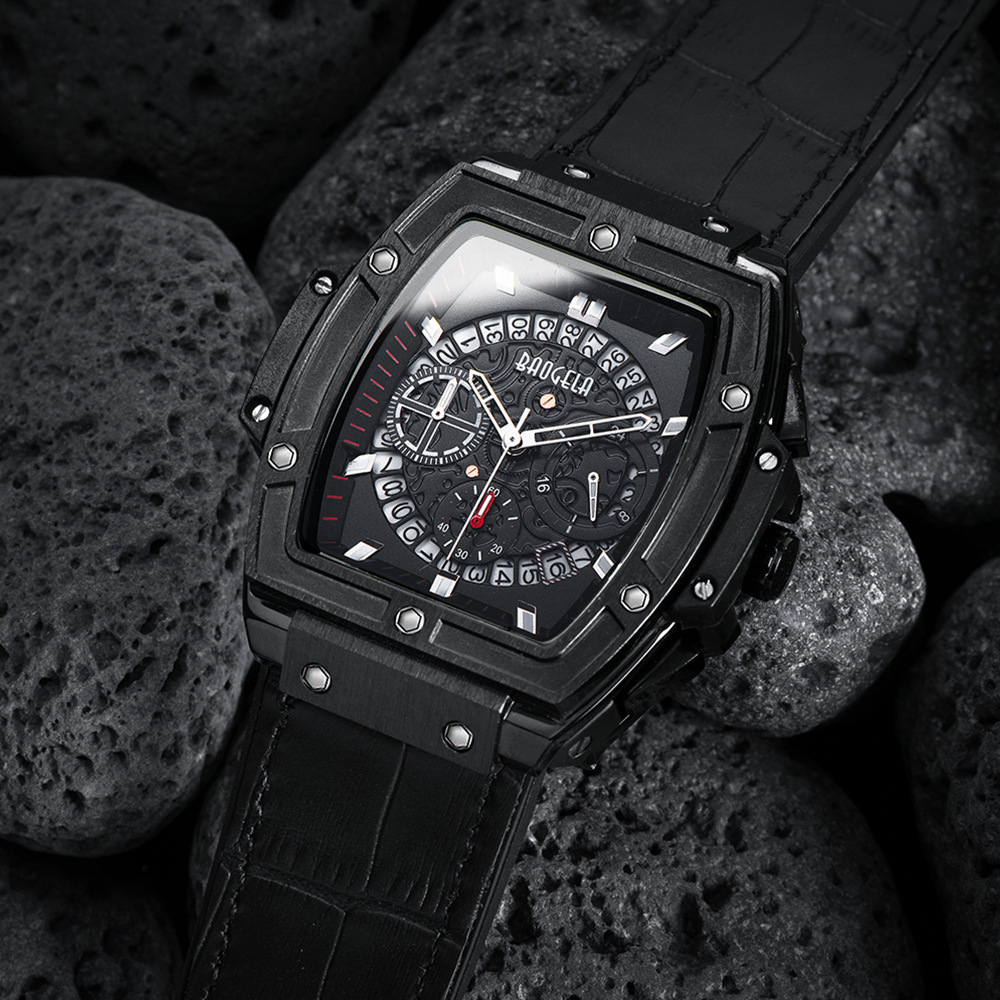 Ny klocka BAOGELA Dominerande vinfat Herrklocka Multifunktionell Herrsport Kvartsklocka Business Fashion Watch_voghion.com