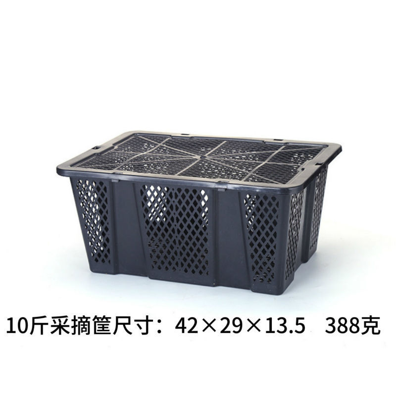 蓋付きプラスチック輸送回転かご箱枠ブドウかご楊梅かご果物摘採輸送バスケット野菜かご枠|undefined