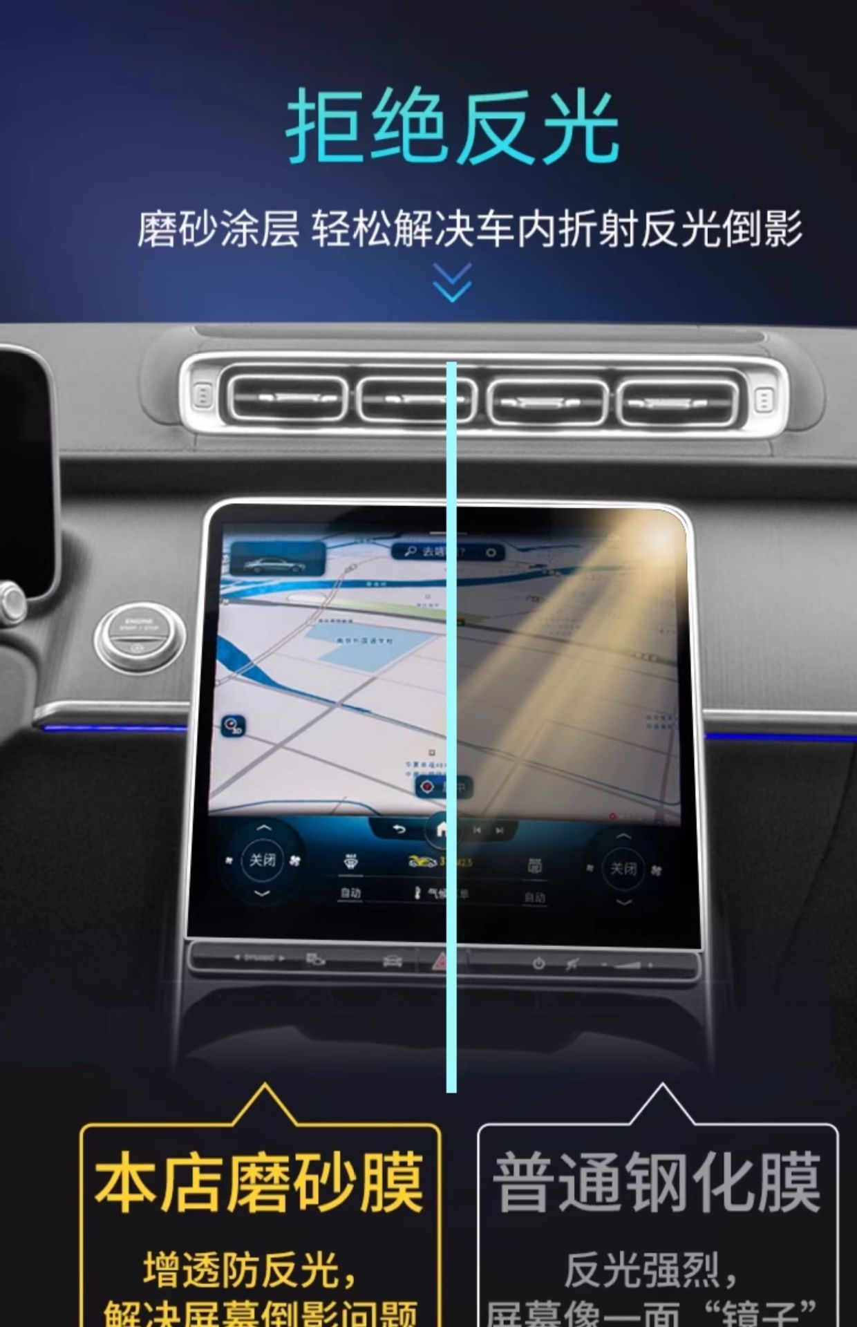 Suitable for Beijing 24 Bj30 Central Control Film Screen Tempered Film Navigation Modified Car Supplies Decorative Accessories
