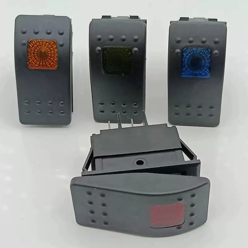 游艇开关防水船型开关12V24V220V20ALED灯游艇房车汽车改装开关