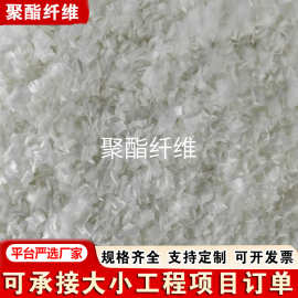 厂家生产聚酯纤维 沥青混凝土路面用耐高温6mm聚酯纤维 现货供应