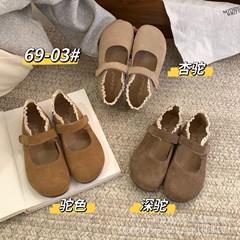 [Zuyaolan] 牛革フォレストスタイルレディースレース文学と芸術多用途2025春の新作快適なシングルシューズ韓国ファッション