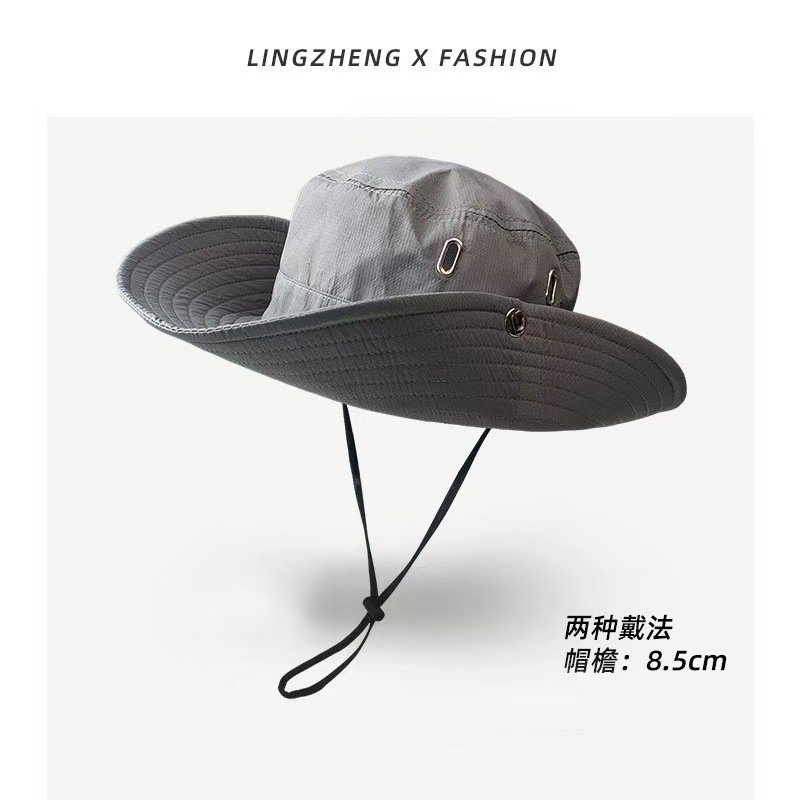 Sombrero de protección contra el sol para hombres y mujeres al aire libre cubierta de cuello gorro de verano gran bisel anti-UV sombrero de pesca sombrero de montaña sombrero de bicicleta
