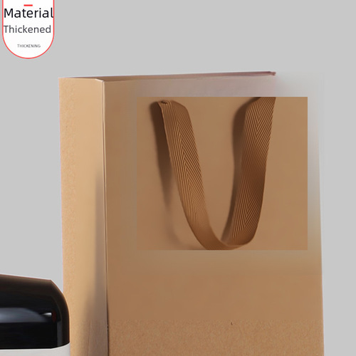 Paper Bag Red Wine Bags Fashion Wine Bags Single or Double Gift Handheld Paper Bags Packaging Bag Brown Kraft Paper