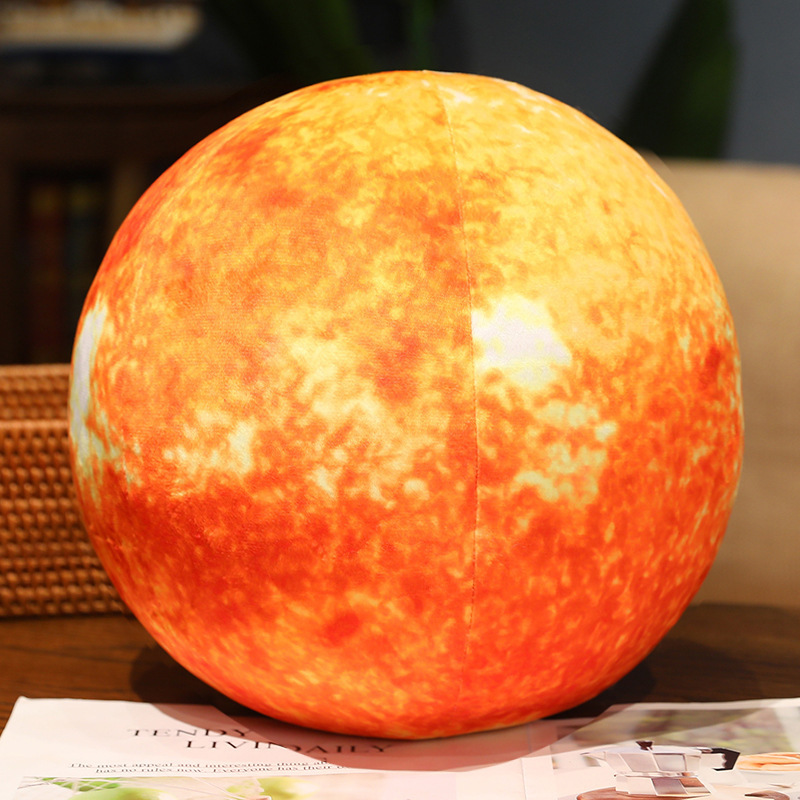 Nuevo sistema solar creativo ciencia popular planeta luna almohada tierra luna martian simulación de juguetes de peluche planeta
