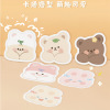 Children's warm stickers, rabbit, cartoon hairpins, with little bears, wholesale