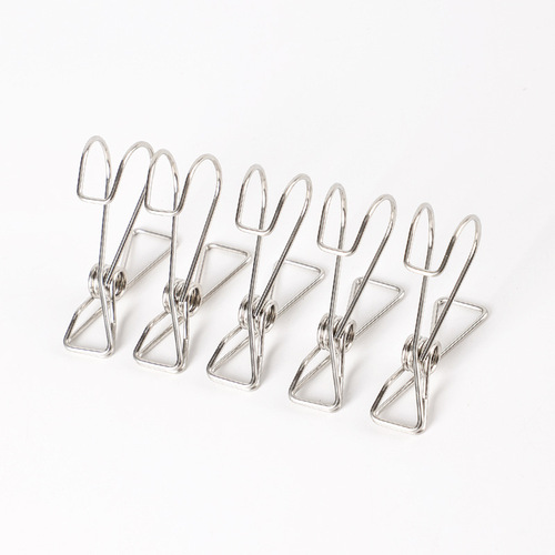 Japanese stainless steel clips for drying socks, hangers, hooks for clothes, traceless small clips to fix clothes for drying, multifunctional and powerful