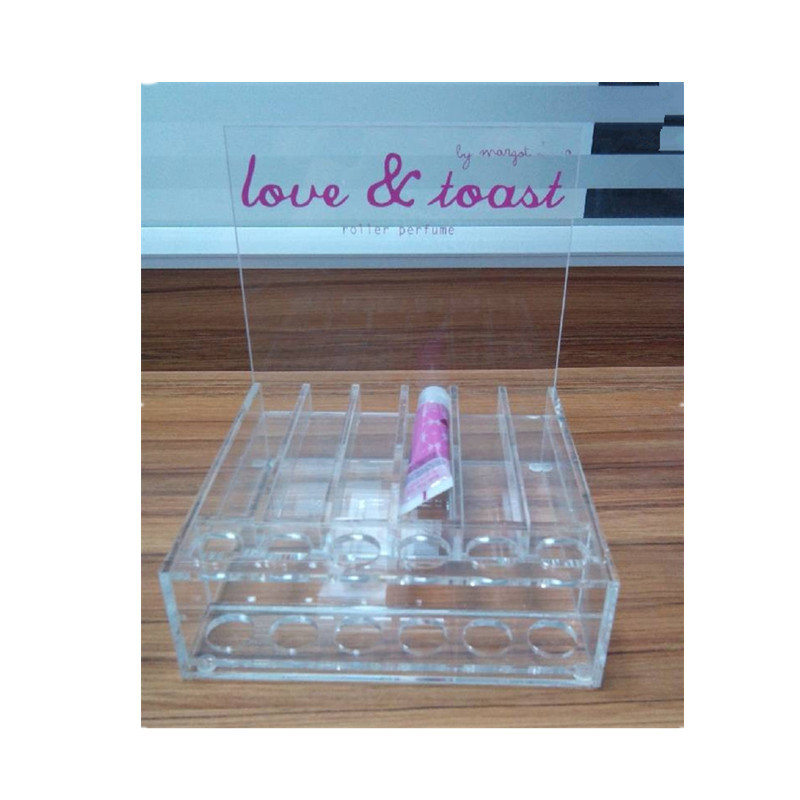 东莞亚克力制品 有机玻璃护肤品展示架 亚克力化妆品架子