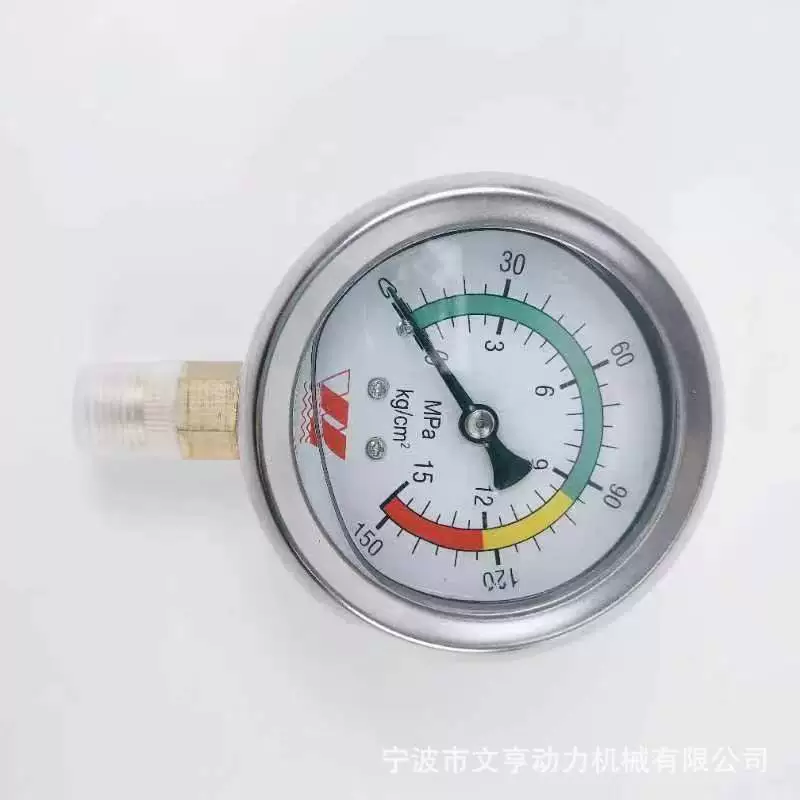 YN60 Тайваньский радиальный двухкорпусный маслонаполненный сейсмический манометр 1,6 класса Wen Heng Power Factory Outlet
