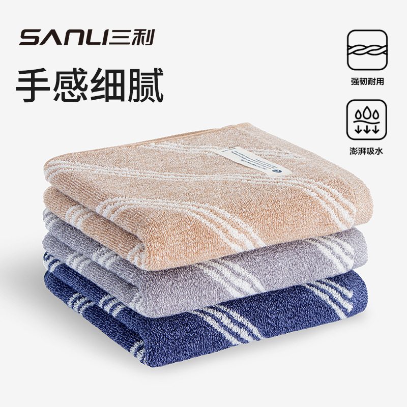 Sanli toallas AB toallas de hilo para aumentar la absorción de agua toallas gruesas 32 hebras toallas de algodón regalo toallas de bienestar toallas de lavado facial