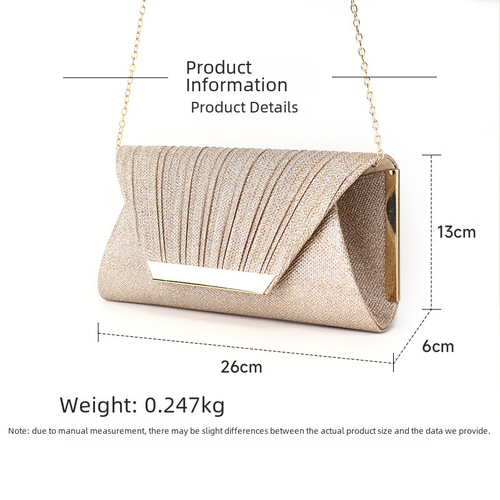  New Arrival Cross-Border E-commerce Women's Evening Bag: European & American Style KTV Princess Bag, Elegant Handbag, Shoulder-Strap Design, Perfect for Banquets and Crossbody Wear