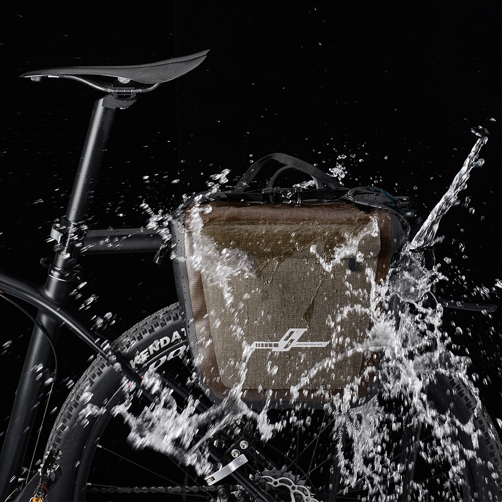 Neutral bicycle rear shelf fully waterproof backpack single-sided frame bag, long-distance mountain bike bag_voghion.com