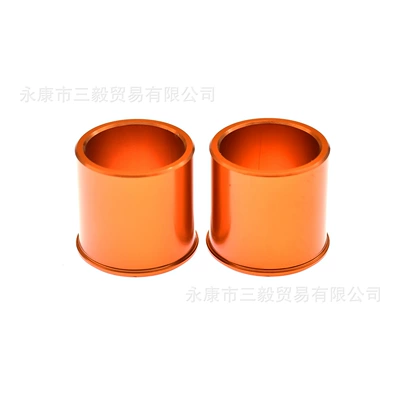 Motorcycle wheel hub and Rear Wheel Bushings, Spacer - polar-bee-front-spacer-orange