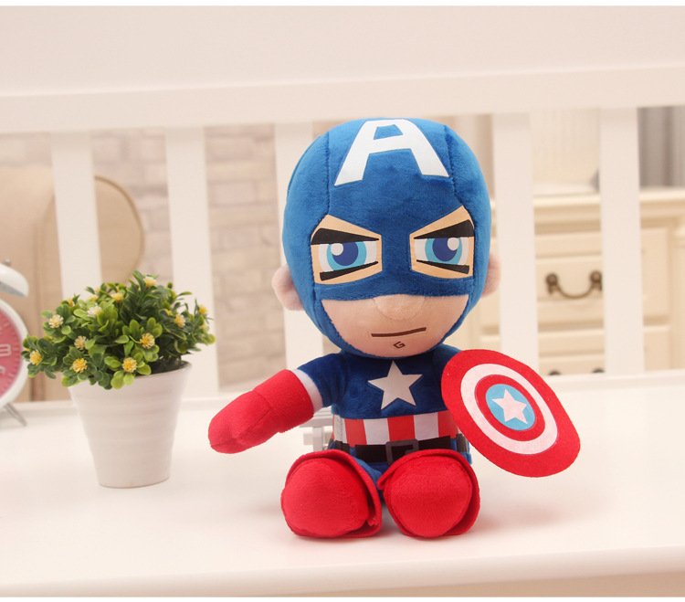 卸売りアベンジャーズ公仔スパイダーマンぬいぐるみアメリカ隊長スーパーマン八寸キャッチャー人形|undefined