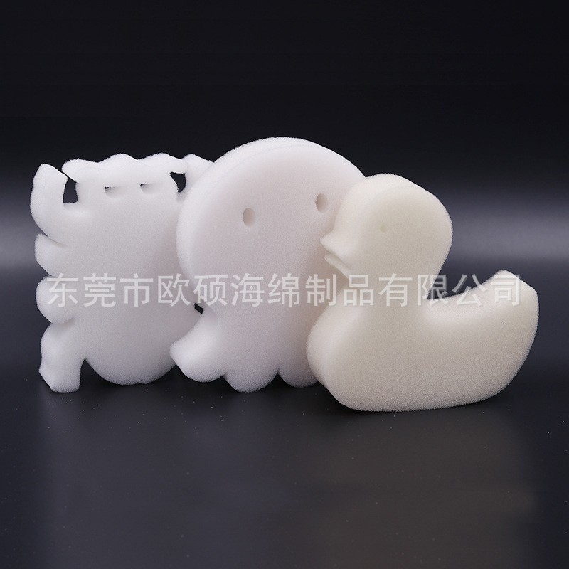 白色章鱼过滤海绵 异型海绵吸油海绵批发 动物造型过滤海绵制做