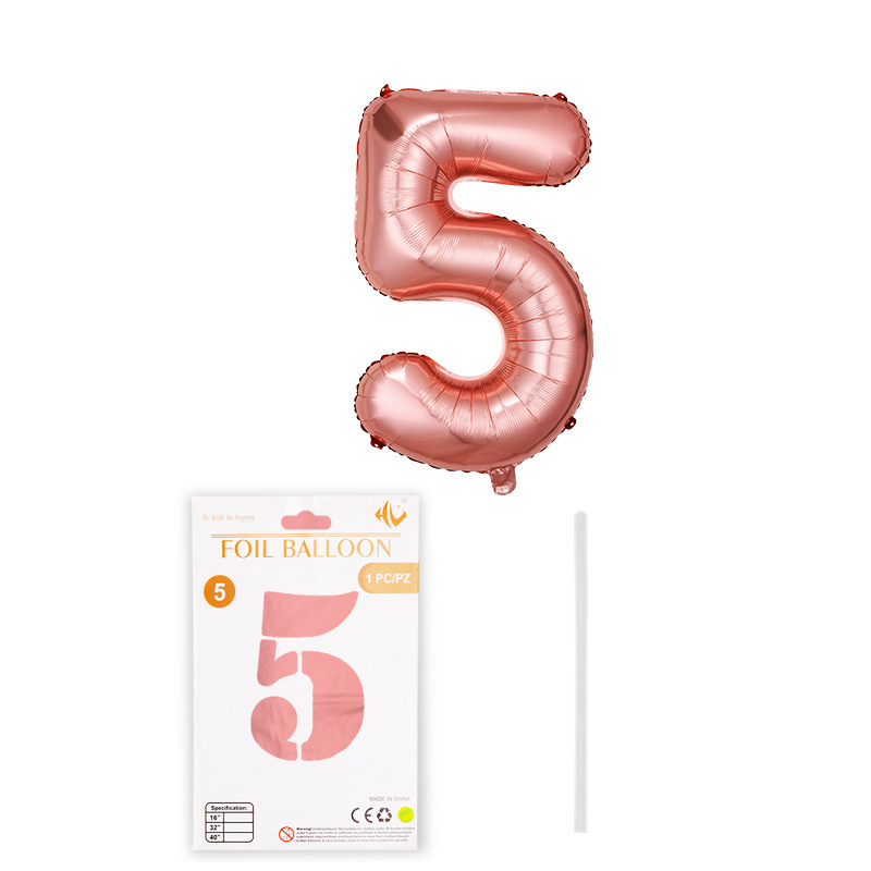 Globo digital de 16 pulgadas tapa dura tarjeta de papel de embalaje independiente película de aluminio Globo Decoración de fiesta de cumpleaños papel de aluminio al por mayor