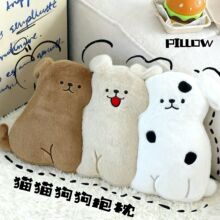 可爱软萌猫咪公仔毛绒玩具小猫咪玩偶抱枕毯办公室沙发靠垫布娃娃