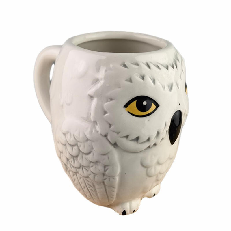 Transfronterizo Harry Potter búho taza 3D búho taza de café de cerámica taza de oficina creativa