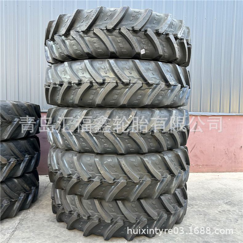 大马力拖拉机后轮520/85R42农用子午线真空轮胎钢丝胎拼箱装柜