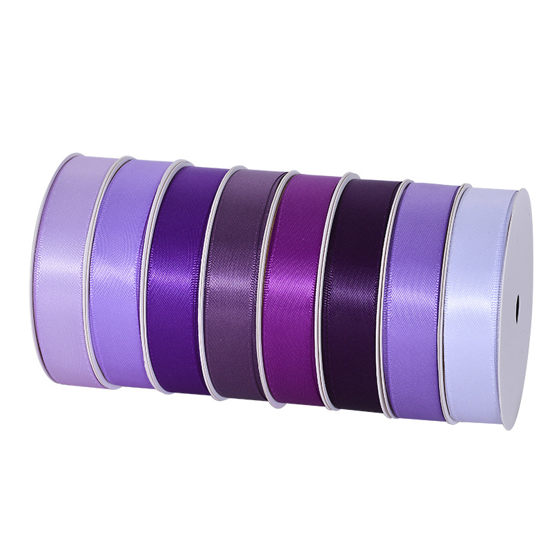 Yao Ming cinta decoración de la boda cinta 1,6 púrpura cinta de una cara cinta de poliéster en la cinta al por mayor de la acción