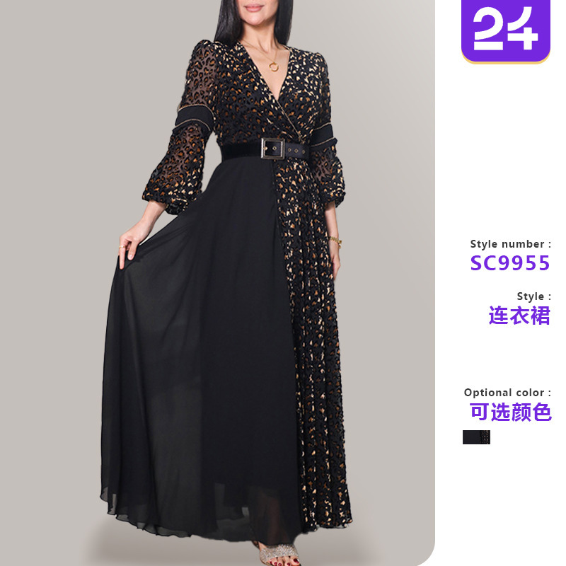 Amazon Cross-Border Deep V-Neck Dress 2026 European and American New Style Elegant Fashion Simple Sexy Evening Party Dress Amazon Cross-Border Deep V-Neck Dress 2026 European and American New Style Elegant Fashion Simple Sexy Evening Party Dress