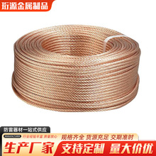 铜包钢绞线镀铜绞线避雷接地母线铜覆钢绞线厂家批发镀铜绞线