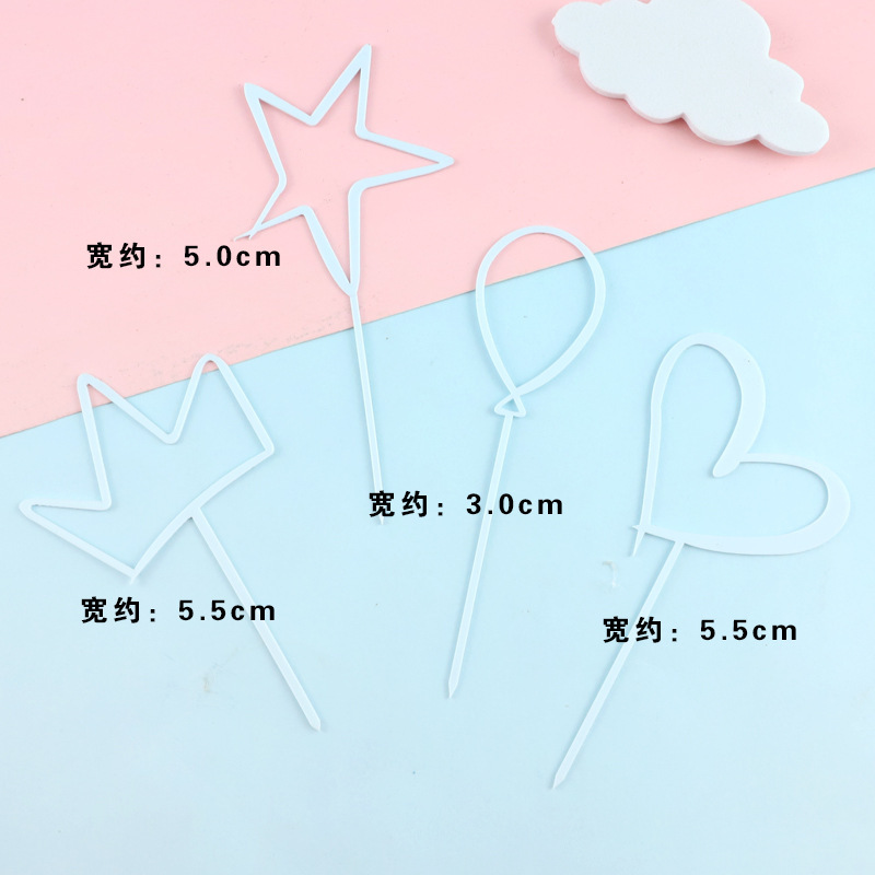 Globo acrílico Amor - Azul 10 Set