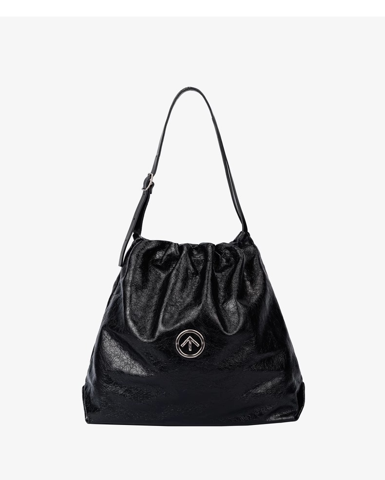 GROTTO Autumn/Winter Genuine Leather Garbage Large Capacity Mother and Child Single Shoulder Crossbody Bag_voghion.com