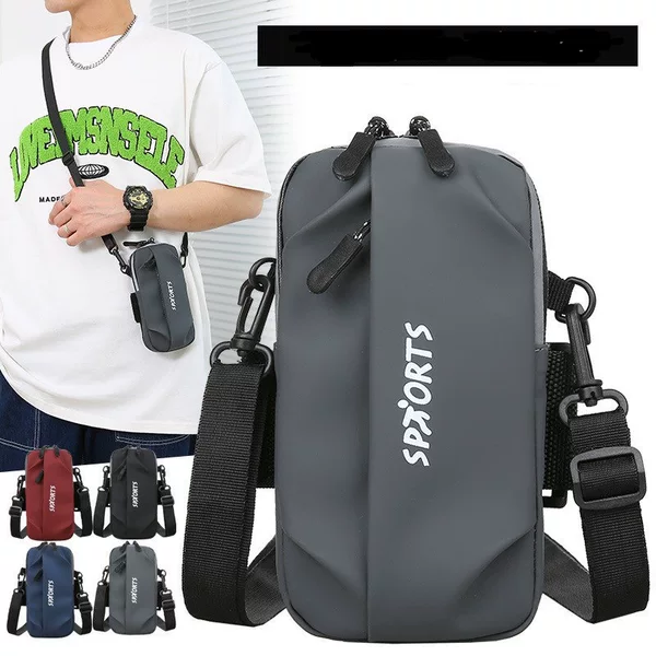 Men's and Women's Fitness Breathable Outdoor Riding Men's Arm Bag Casual Mobile Phone Bag Wholesale Trendy Bag Sports Crossbody Mobile Phone Bag
