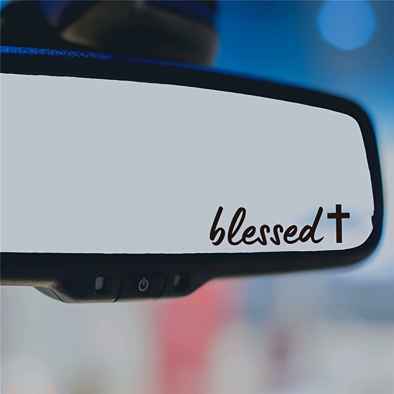 Blessed+Foreign Trade Beautiful Wish Simple Personal водонепроницаемая автомобильная наклейка на зеркало заднего вида, украшение для зеркала