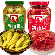 广乐小米辣泡椒野山椒水420瓶四川特产自制泡菜凤爪炒菜辣椒佐料