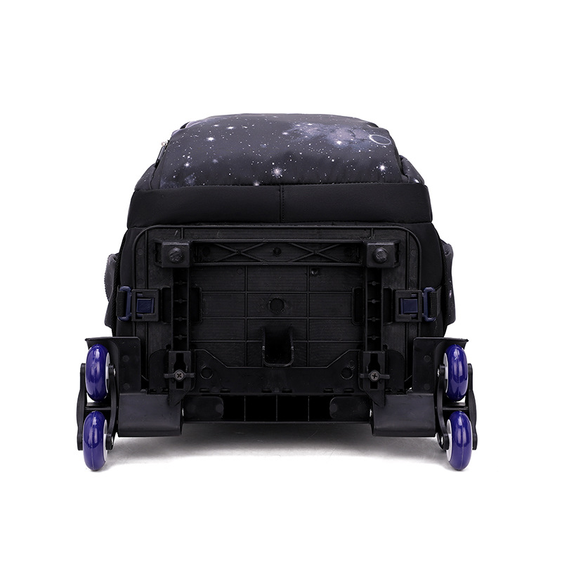 Peces naturales estudiantes de escuela secundaria tres piezas conjunto de tirón mochila escalera de gran capacidad japonesa y coreana multicapa mochila transpirable