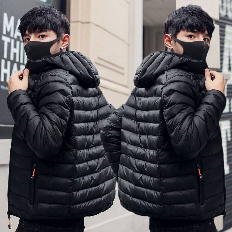 2022年冬季棉衣男潮流韩版学生青少年轻薄短款小棉袄羽绒棉服外套