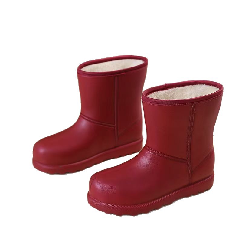 Invierno calentamiento de espuma impermeable zapatos de espuma de algodón a prueba de frío botas de espuma de espuma de espuma espesa EVA botas de mujer clima de lluvia y nieve image 5