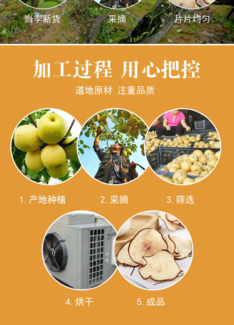 Dried Pear Slices (Pyrus spp.) — Snow Pear Fruit Slices for Cold-Brew Tea & Daily Infusions preparation