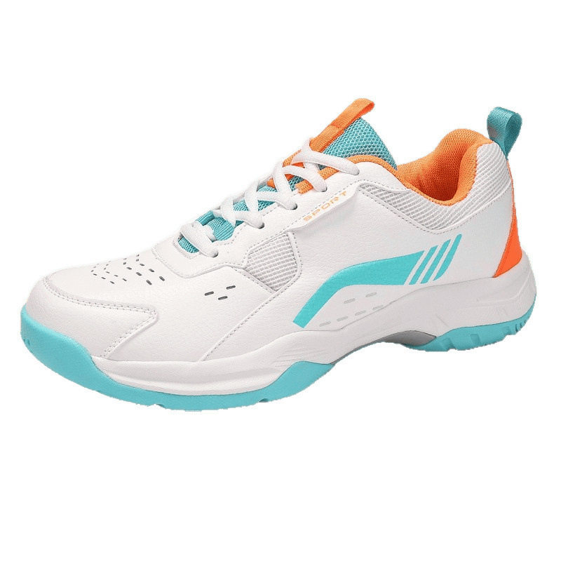 Giày cầu lông unisex cổ thấp, đế bằng chống trượt, thoáng khí giảm chấn, chuyên tập luyện — 9088 Trắng Nguyệt Hoàng, 9088 trắng đen