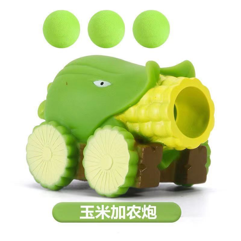 Plants vs. Zombies mecánicos genuinos a granel Gatling Pea Shooter catapulta vinilo juguete malvado dragón pequeño fantasma