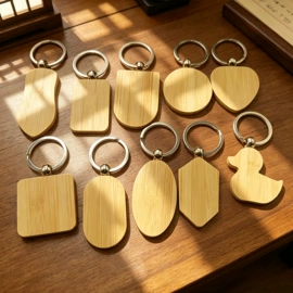 竹质工艺品;书签;钥匙扣及钥匙扣配件