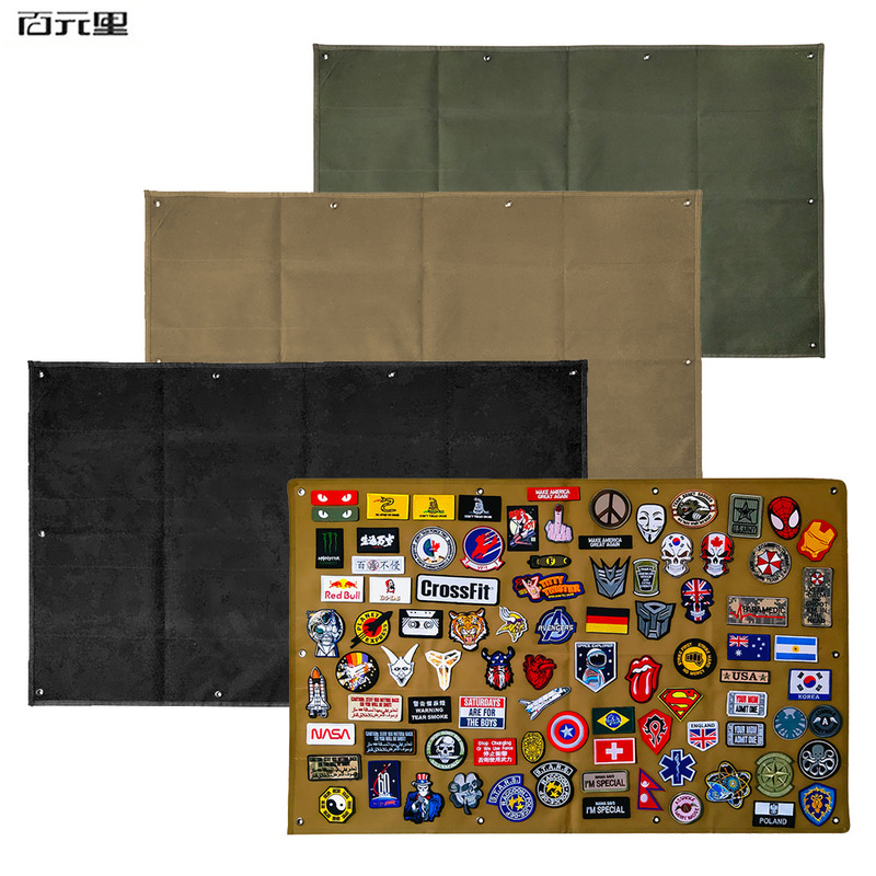 Velcro Storage Display Board Army Fan Armband Finishing Cloth Medal Badge Wall Display Cloth Wall Storage Tool