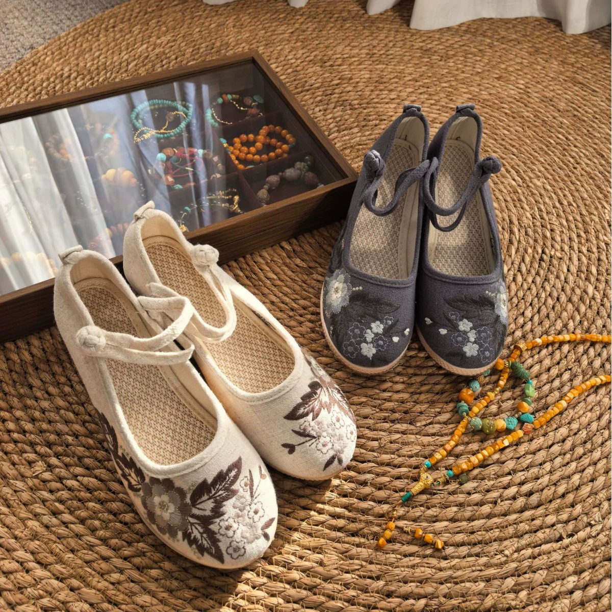 25 лет новых старых пекинских вышитых туфель, производитель тканевых туфель, оптовая продажа, туфли на танкетке, ретро туфли династии Хань, туфли для чайного искусства