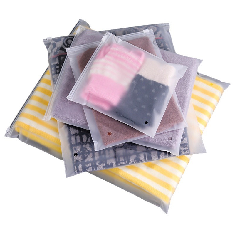 Customized Pe Transparent Eva Frosted Clothing Packaging Bags, Socks and Underwear Zipper Bags, T-Shirt Bags, Factory Wholesale