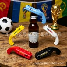 功夫世界杯足球啤酒开瓶器CAP GUN手枪弹射开瓶器跨境产品发射瓶