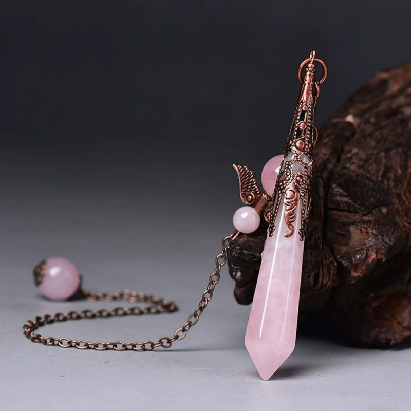 Hexagonal organic crystal pendant, accessory, Birthday gift