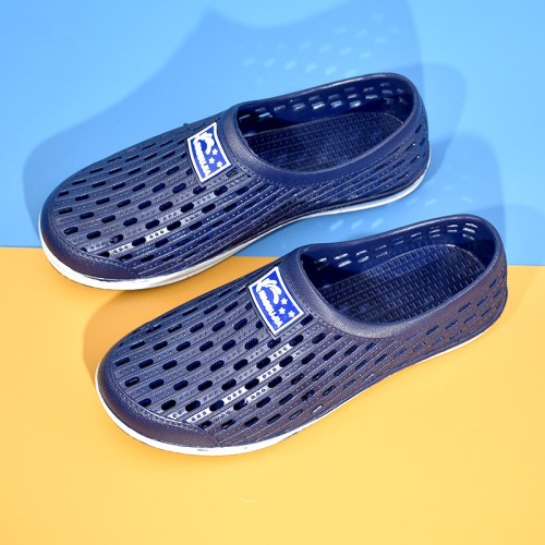 新款情侣包头洞洞鞋镂空透气防滑耐磨男士外穿休闲沙滩凉鞋女