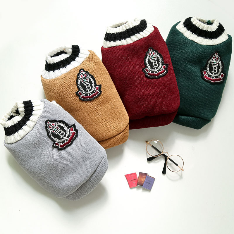Autumn and Winter Cat Vest College Style Pet Clothing Dog Cat Clothes Dog Clothes Vest Teddy Bomei Supplies Autumn and Winter Cat Vest College Style Pet Clothing Dog Cat Clothes Dog Clothes Vest Teddy Bomei Supplies