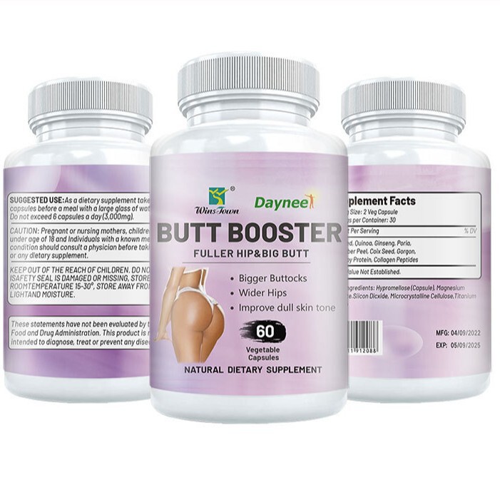 Cross-Border In-Stock Large Butt Enhancement Capsules Butt Boster Capsule 0.6g*60 Capsules Hip Enhancement Capsules