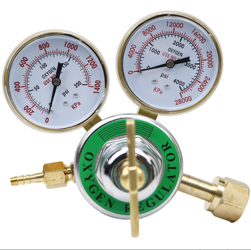 亚马逊美式乙炔减压阀 外贸全铜中型美式乙炔减压器