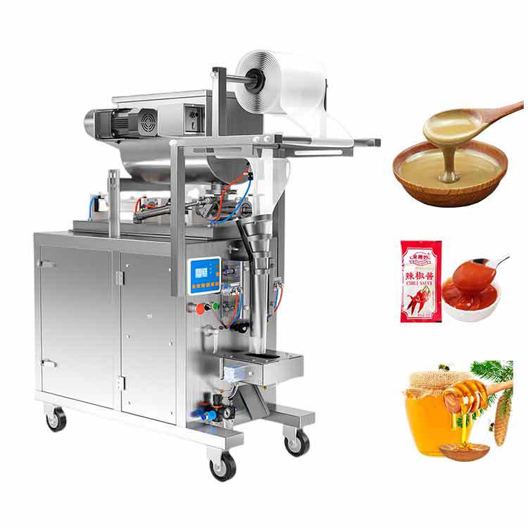 有搅拌功能全自动酱料膏体辣椒油酱蜂蜜调料火锅底料包装机