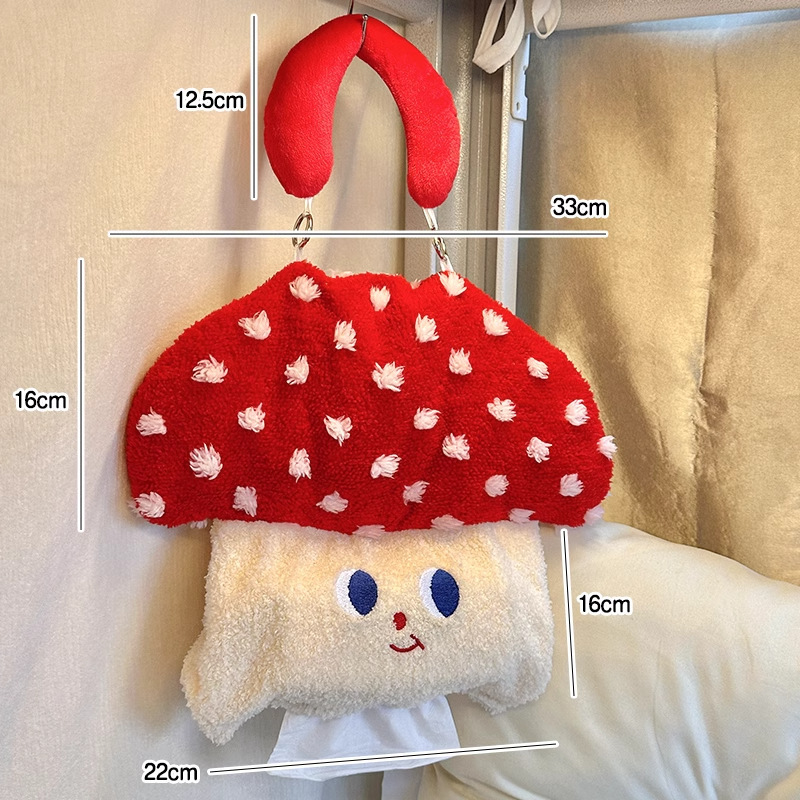 きのこ吸紙箱壁掛け式ティッシュ掛け袋ティッシュ箱客間は軽くて豪華で可愛い寮の寝室のティッシュ筒の絹の花です。|undefined