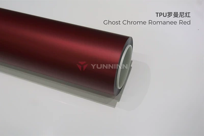 Auto Color Change Film — factory wholesale, cross-border direct sales - tpu-romanie-red-matte-finish-15215m